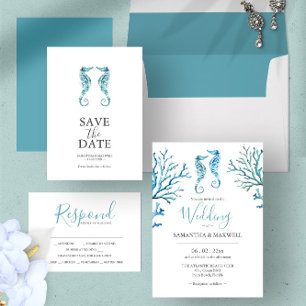 Invitaciones De Boda A Un Caballo De Playa Presupu