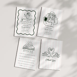 Invitación Último Sendero Antes de la Despedida de Soltera de