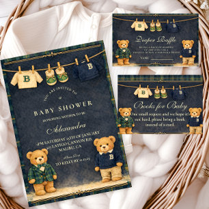Servilleta De Papel Bebé de osito de peluche vintage: Baby Shower Prep