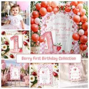Camiseta De Bebé Fresa Berry primer bebé de cumpleaños