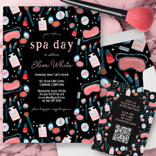 Invitación Spa Day Bridal Bachelorette Beauty Makeup PERSONAL
