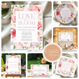 Servilleta De Papel El amor está en flor   Wild Garden Frame Bridal Sh