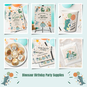 Servilleta De Papel Fiesta de cumpleaños de un niño de dinosaurio