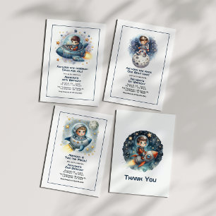 Tarjeta De Agradecimiento Roca espacial Stellar Boy