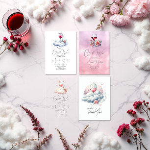 Tarjeta De Agradecimiento Sobre la ducha nupcial de novias