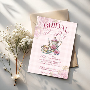 Tarjetas de receta para ducha de novia con fiesta 