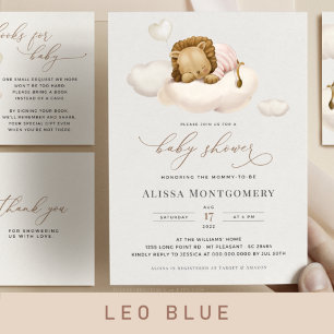 Invitación de Lion Baby Shower