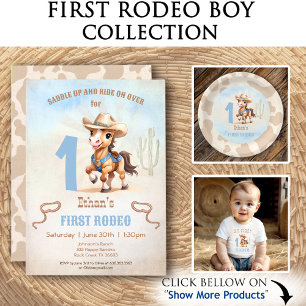Servilleta De Papel Primer Rodeo Oeste Cowboy Nombre de impresión Napk