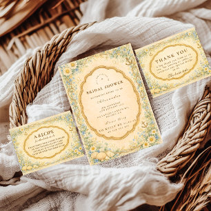 Tarjeta De Agradecimiento Boda de Ensueño Vintage Costero de Margaritas