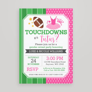Invitación Fiesta de retoques o retoques de género o tutus