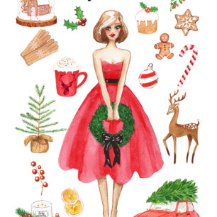 Póster Feliz Poster navideño