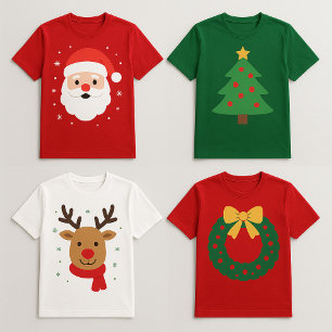 Camiseta Lindo Santa enredado en luces de Navidad