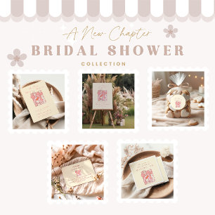 Pegatina Redonda Un nuevo capítulo comienza con una ducha de novia 