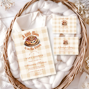Invitación Un bollo en el Baby Shower de los cuervos