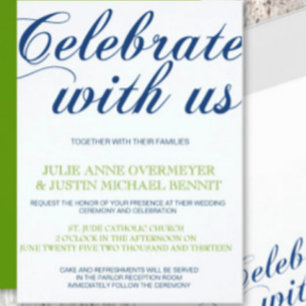 Invitación Corrin Calligraphy Wedting