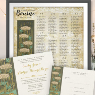 Invitación Art Deco Dragonfly Lily Pad Boda de cuento de hada