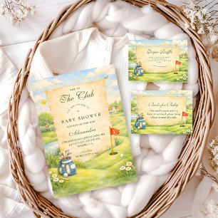 Servilleta De Papel Fiesta de Bebé de Cuentacuentos de Golf Vintage