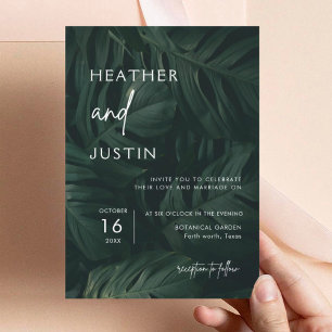 Invitaciones a bodas de verano tropical de destino