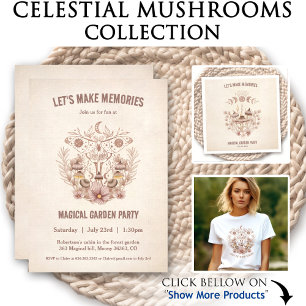 Camiseta Celestial Boho Moth Moon Nombre Cottagecore Mágico