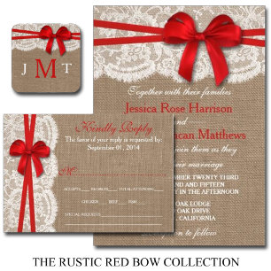 Invitación La colección rusa de Bodas de la vaca roja