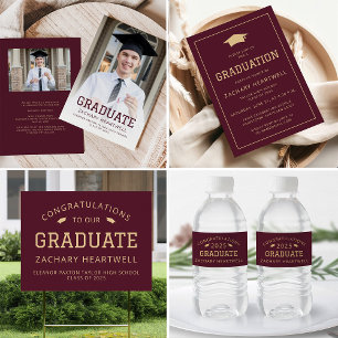 Invitación a la fiesta de graduación de oro esporá