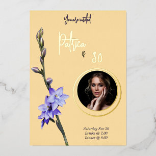 Posavasos De Vidrio Amarillo Mantequilla y Cumpleaños de SunOrchid Lil