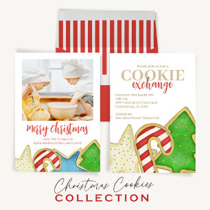 Tarjeta Festiva Navidades acuarela cocina ligera 1 festividad foto