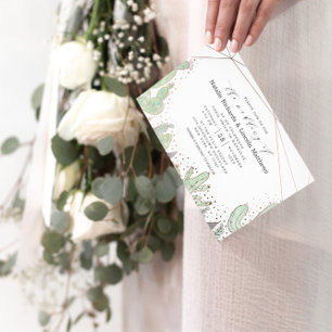Invitación Ducha de matrimonio de pareja de moda Cactus & Suc