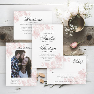 Invitación Elegante Boda floral