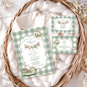 Servilleta De Papel Pequeño pescador ruso que pesca Baby Shower