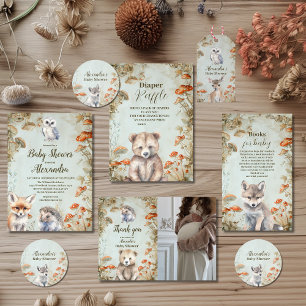Plato De Papel Boho Woodland Baby Shower