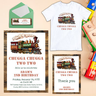 Invitación Fiesta Chugga Chugga Chugga Dos