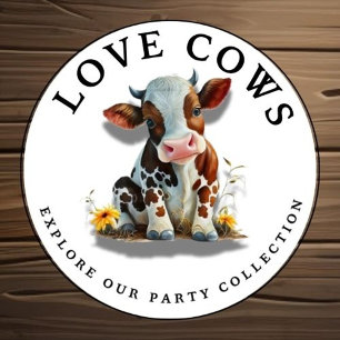 1.ᵉʳ cumpleaños Invitación de la vaca bebé rosa