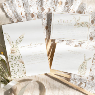 Invitación Somebunny Spring Easter Floral Baby Shower