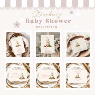 Tarjeta De Recepción Registro de Baby Shower Berry Sweet