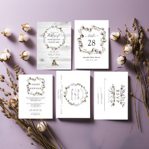 Tarjeta De Recepción Detalles de invitado del Boda de la capa de algodó