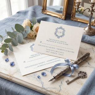 Invitación de boda arqueada de estilo barroco vint