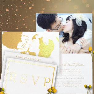 Invitación a la boda de Rosas y mariposas de coraz