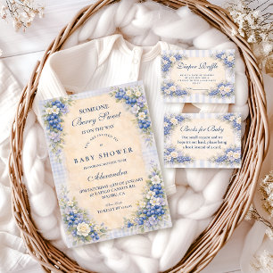 Servilleta De Papel Chorreo Floral de Arándanos Vintage para Baby Show