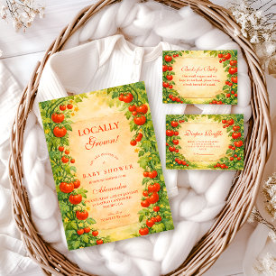 Tarjeta De Recepción Sorteo de pañales de jardín cultivado localmente