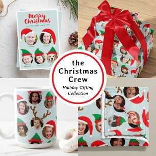 Cojín Decorativo Personalizado de equipo de navidades Six Photo Fun