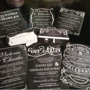 Invitación Magnética Tipografía magnética de calkboard vintage