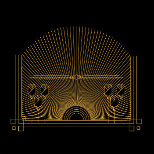 Reserva La Fecha Boda Clásico Art Deco Elegante
