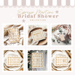 Tarjeta De Agradecimiento Espresso Martini Amor está preparando ducha de nov