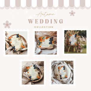 Tarjeta De Confirmación De Asistencia Boda de Caída Rústica de Viñetería