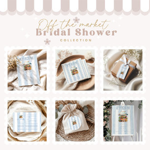 Tarjeta De Agradecimiento Blue She's Off the Market Bridal Shower
