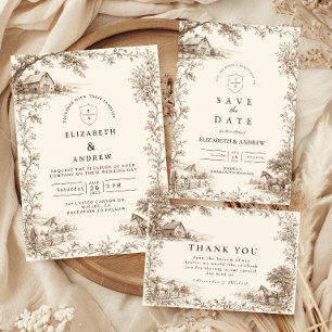 Tarjeta De Agradecimiento Boda rústica vintage en granero
