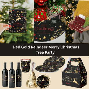 Taza Resto dorado rojo, moro árbol de Navidad
