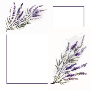 Sueños de lavanda: Invitación a la boda acuarela