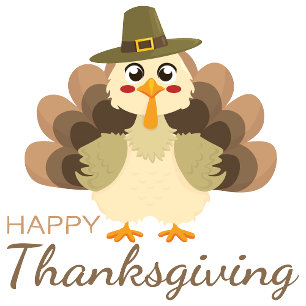 Tarjeta Festiva Feliz Día de Acción de Gracias Turquía